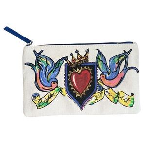 Brighton 2019 Love of Art Zip Top Clutch Makeup Travel Bag
